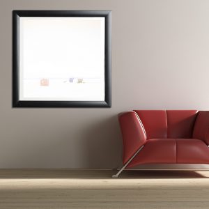 Les petites maisons qui envoyaient la main #1. Oeuvre papier. Encadrement non inclus.