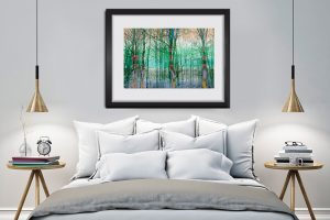 Sa foret. Oeuvre papier. Encadrement non inclus.