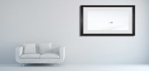 Les petites maisons qui envoyaient la main #3. Oeuvre papier. Encadrement non inclus.